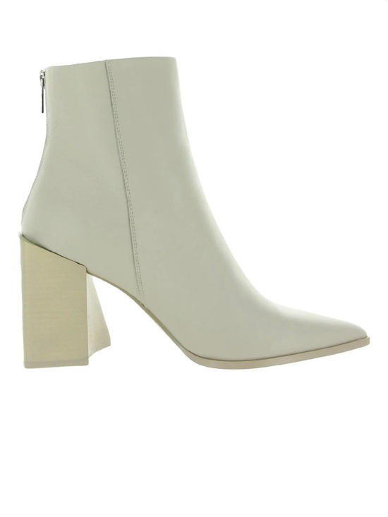 Steve Madden Shoes - Steve Madden Women's Cream/ White ish Pointed Toe Block Heel Ankle Boots
